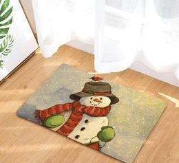 Carpets CAMMITEVER Cartoon Vintage Snowman Christmas Rug Mat Carpet Door Area Rugs For Bedroom Living Room Bathroom Window Bedside