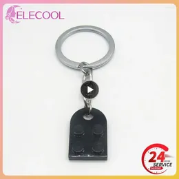Keychains Cute Heart Building Block For Couples Women Men Friendship Separable Brick Key Ring Jewellery Gift