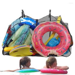 Storage Bags Outdoor For Pool Floats Toy Organiser Pouch Netting Floatie Large Inflatable Toys Patio Fence Garage