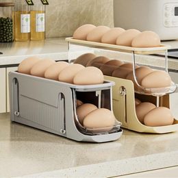 Storage Bottles Space Saving Eggs Tray Neat And Efficient Container Automatic Filling Rack
