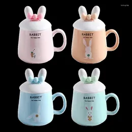 Mugs Lovely Ceramic Cups Children With Spoon Creative Personality Trend Home Milk Breakfast Coffee