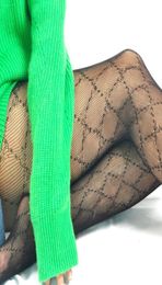 Sexy Mesh Long Stockings For Women Home Textile Luxury Womens Letters Tights Net Stocking Ladies Wedding Party Pantyhose5611721