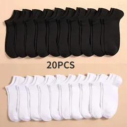 Women Socks 10 Or 20pairs Unisex Casual Plain Colour Boat Thin Breathable Comfy Anti-odor Low Cut Ankle For Men Lightweight