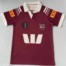 2024 QUEENSLAND MAROONS Kids QLD Maroons Rugby Jersey Size 16--26 (Custom name and number