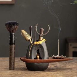 Teaware Sets Multifunctional Tea Ceremony Ebony Solid Wood Six Gentlemen Set Accessories Daquan Making Tools