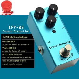 Cables Electric Guitar Crunch Distortion Pedal Gain/Volume/Tone Knob High/Low Frequency Mini Single Type DC 9V True Bypass