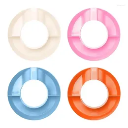 Plates Snack Tray For Kids Portable Dinnerware Dish Sets Container Reusable Appetizer Plate Kitchen Accessory