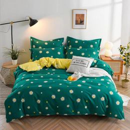 Bedding Sets Textile Three-piece Four-piece Bed Sheet Set Modern Simple Printing Duvet Colourful Flowers