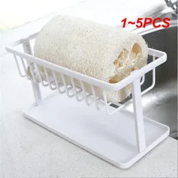 Kitchen Storage 1-5PCS Soap Sponge Shampoo Drain Rack Basket Double-Layer Bathroom Sink Holder Shelf Removable Faucet Organiser