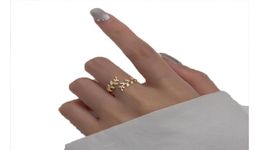 Cluster Rings 100 Authentic REAL925 Sterling Silver Fine Jewellery Mini CZ Set Olive Branch Of Leaf Shoot Ring Long3072898