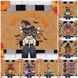 Carpets Halloween Doormat Horror Ghost Pumpkin Rug Bedroom Entrance Doormats Home Hallway Floor Decoration Carpet Supplie