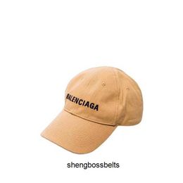 Paris B printed double baseball cap Balenclagas Black Khaki Milk Tea Letter Baseball Hat Washed