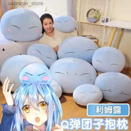 Stuffed Plush Animals 55cm Big Anime That Time I Got Reincarnated As A Slime Cosplay Props Plush Doll Kawaii Pillow Tensei Shitara Toys Rimuru Tempest L47