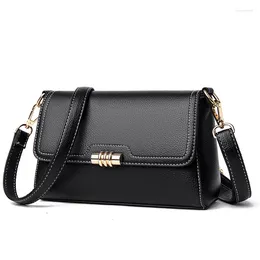 Shoulder Bags 2024 Women's Light Luxury Handbag Elegant One Large Bag Flip Cross Body Female Ladies Handbags