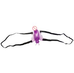 Butterfly Strap on Penis G Spot Stimulation Dildo Vibrating Massager New Remote Control Clitoral Vibrator Adult Sex Toy For Women7869130