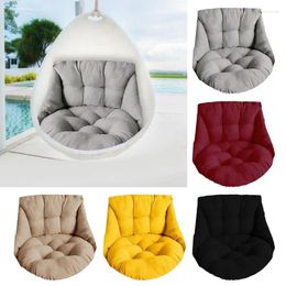 Pillow Linen Chair Desk Seat Back Support 1 Pc Protective Mat Washable Swing Pad Furniture Solid Colour Outdoor Pillowcase