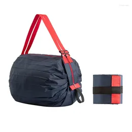 Storage Bags 1PC Pocke Foldable Handbag Shoulder Shopping Bag Sack Large Capacity Beach Travel Portable