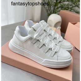 Miui Mivmiv Best-quality New Sports Shoes Casual White Womens Holiday Shoes Ladies Comfortable Shoes with Thick Soles Sneakers Shoes