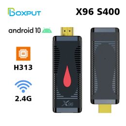 Box X96 S400 Tv Stick Allwinner H313 Quad Core Android 10.0 Tv Box 2.4g Wifi 2gb 16gb 4k Smart Player Tvbox Dongle Set Top Box