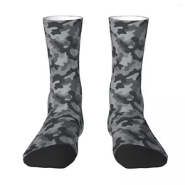 Men's Socks Camouflage Deepgray Black Retro Vintage Classic Style Male Mens Women Autumn Stockings Hip Hop