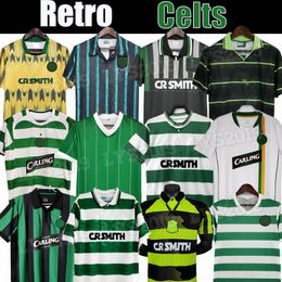 1982 2002 Maglie da calcio da uomo Lambert retrò Larsson Viduka Moravcik Mjallby Blinker Brattbakk Home Away Short Maniche da calcio camicie da calcio