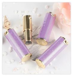 Storage Bottles 100Pcs Lipstick Tube Empty High-grade Purple DIY12.1 Homemade Refillable Lip Package Tubes