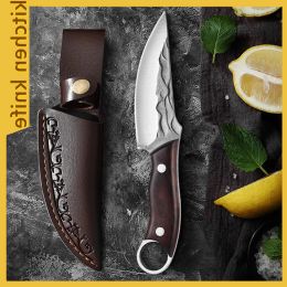 Pads Boning Knife Outdoor Hunting Camping Knife Handmade Forged Knife Kitchen Knife Military Knife Good for Camping Survival Outdoor