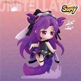 Action Toy Figures Nya tolv Zodiac Series Blind Box Kawaii Girls Cartoon Anime Figurer Model Doll Toys Desktop Ornament Kids Christmas Gifts Y240415