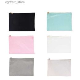 Diaper Bags Wholesale Eco friendly custom stylish makeup bag purse cotton canvas cosmetic zipper bag L410