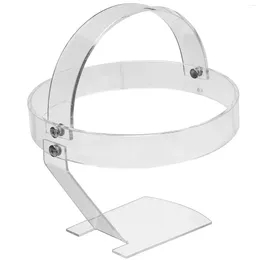 Hooks Clear Hat Stand Display Transparent Holder