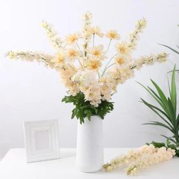 Decorative Flowers 1Pc Beautiful 5 Colors Artificial Delphinium Flower Eco-friendly Easy Matching Realistic