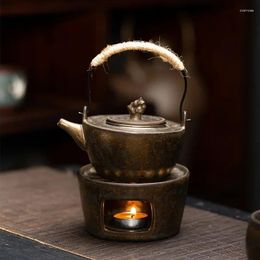 Teaware Sets Stoare Taihu Lake Stone Lifting Handle Warm Tea Stove Japanese Style Warmer Brewing Pot Porcelain Set
