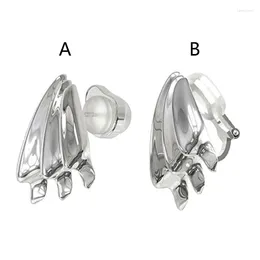 Stud Earrings Fish Tail Ear Cuff Piercing Earring Female Boho Vintage Fake Cartilage For Women Men Earclip Jewelry Dropship
