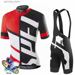 Cycling Jersey Sets Sportswear 2023 Team Cycling Jersey Set Summer Cycling Clothing MTB Bike Clothes Uniform Maillot Ropa Ciclismo Men Bicyc Suit L48