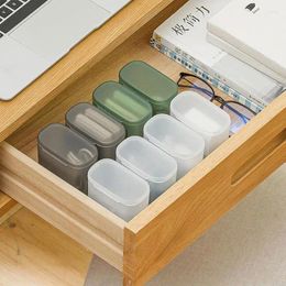Storage Bags Transparent Cord Organizing Box Headphone Organizer Portable Cable Case Dustproof Lipstick Holder With Cover Plug Bin
