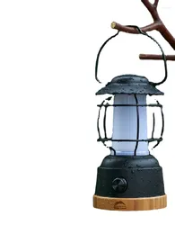 Decorative Figurines Outdoor Camping Lantern Site Atmosphere Retro Lighting Charging Ultra-Long Life Battery