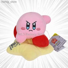 Bambole peluche Nuova star dei giochi di kawaii Kirby Peluche 30th Anniversary Pentagram Kirby Anime Toys Push Gifts per bambini Y240415