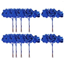 Decorative Flowers Simulation Wedding Flower Bouquet Decoration Home Floral For Birthday Party Supplies 50pcs