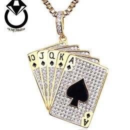 Jasen Popular Bling Sterling Silver Gold Plated Jewellery CZ Stone Hip Hop Iced Out Enamel pendant