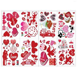 Window Stickers 79pcs Valentine Love Heart Clings Decor Fridge Decals