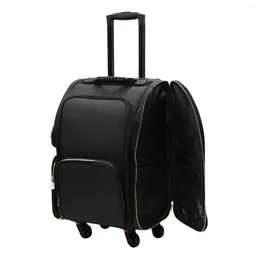 Suitcases Women Rolling Makeup Bag Train Case Wheeled Storage Cosmetic Organiser Suitcase Carry On Artist Hairstylist