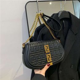 Designer Shoulder Bag For Women Hot Selling Retro Saddle Bag Fashion Temperament High-end Texture Solid Colour Chain Bag Diagonal Crossbody Bag Coin Purses