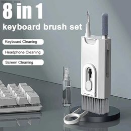 Cleaning Brushes 8 In 1 Keyboard Cleanin Kit Earphones Cleaner Brush For AirPods Computer Tablet Laptop TV Screen Mobile Phone Cleanin Tools L49