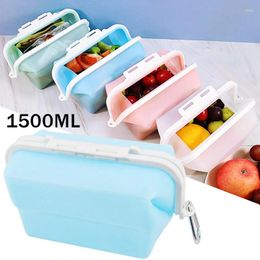 Storage Bags Foldable Silicone Food Reusable Container Sets Freezer For Liquid Vegetable Fruit Microwave