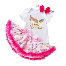 Anzug, Mädchen Baby Sommer Neu gesticktes kurzärärmisches Overall, Prinzessinkleid, Babykleidung