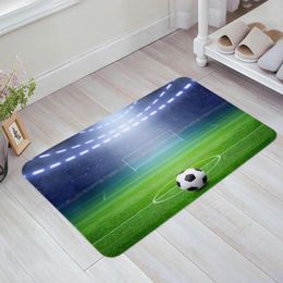 Carpets Football Green Stadium Lights Soccer Kitchen Doormat Bedroom Bath Floor Carpet House Hold Door Mat Area Rugs Home Decor