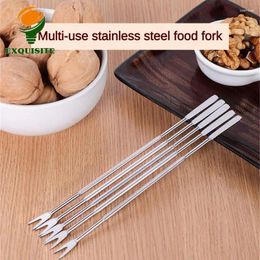 Forks Crab Needle Durable Tick Clean Safe Gourmet Tools Eat Easy And Convenient Stainless Steel Walnut