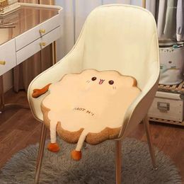 Pillow Memory Foam Seat Cute Toast Chair For Office Desk Tatami Soft Throw Lumbar Back Plush Sofa Protector Pad