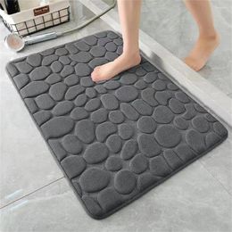 Bath Mats Bathroom Floor Mat Non-slip Absorbent Rug Long Strip Bathtub Home Decor