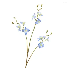 Decorative Flowers Simulated Flower Twigs Consolida Ajacis Hyacinth INS Style Home Decoration Landscape Pography